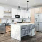 No Mess Kitchen Makeover: Cabinet Refacing & Spray Painting