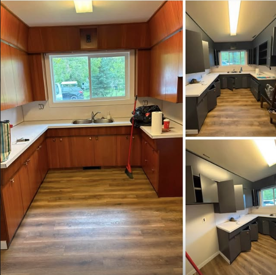 Kitchen Cabinet Refinishing Project