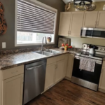 Cream Kitchen Cabinet Spray-Painting Project At MaksCo Cabinet Refacing