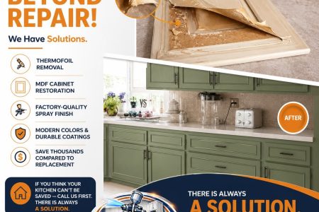 Don't think your kitchen is beyond repair - we have a solution!